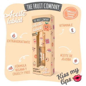 Gloss pour les lèvres, parfum pêche