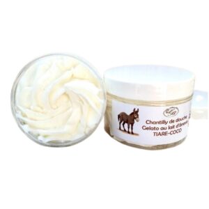 Chantilly de douche et bain au lait d’ânesse 100 g Tiaré coco
