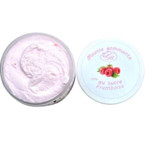 Chantilly de douche et bain mousse gommage au sucre 100 g Framboise