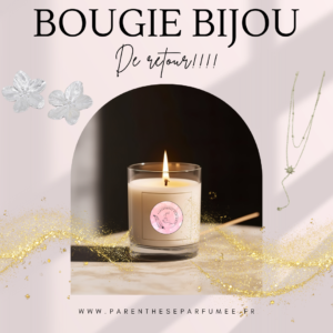 Bougie bijoux, l'élégance qui se révèle dans une flamme.