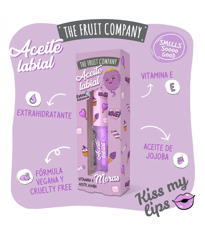 Huile Gloss pour les lèvres, parfum Mûre
