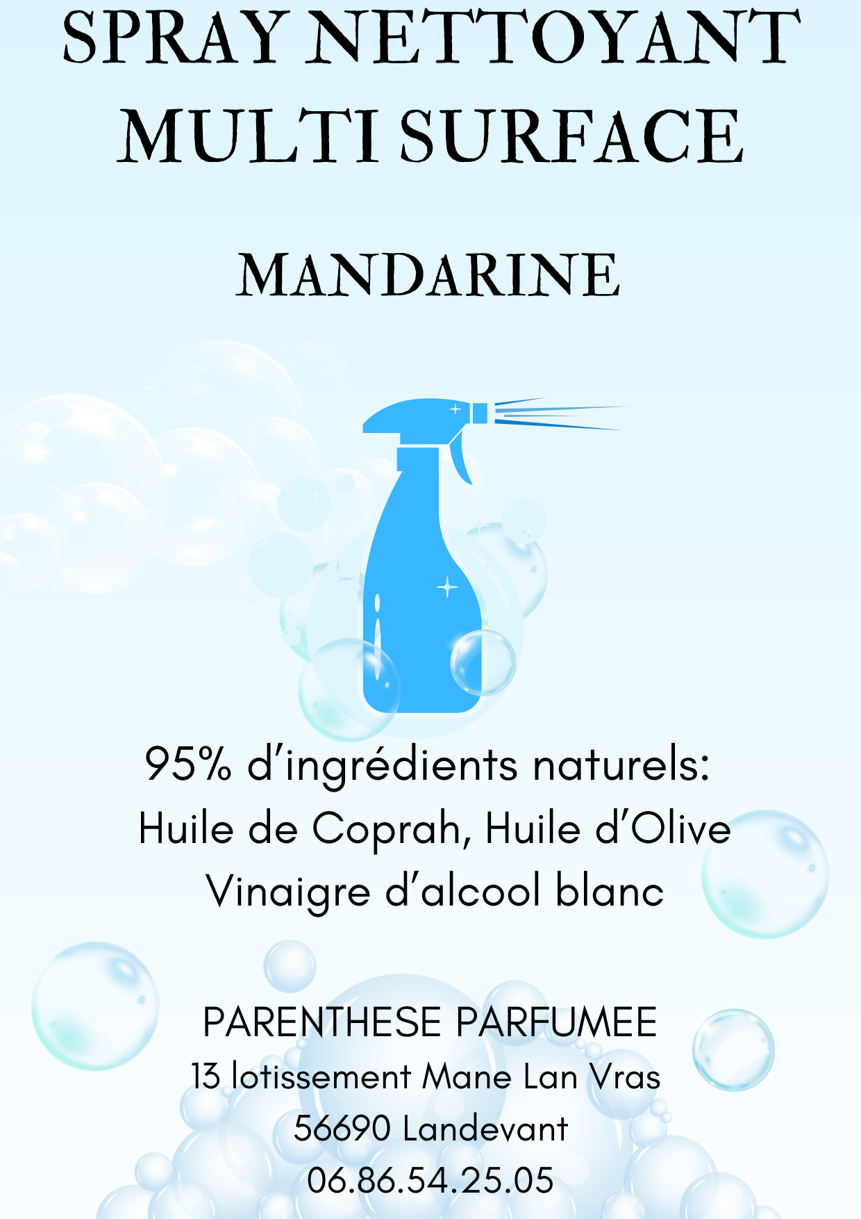 Spray multi usage Mandarine