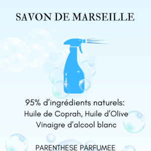 Spray nettoyant multi surface, savon de Marseille