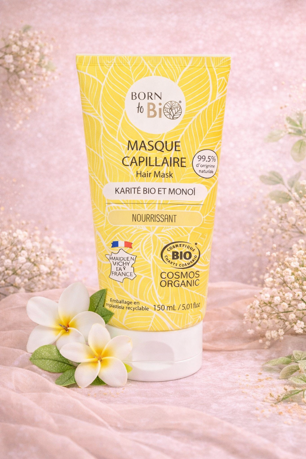 Masque capillaire karité bio et Monoï