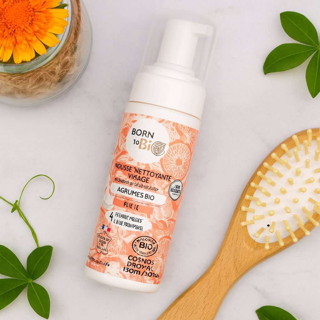 Mousse Nettoyante Visage peau grasse/mixteAgrumes - Certifiée Bio