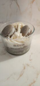 Bougie macaron vanille 35H
