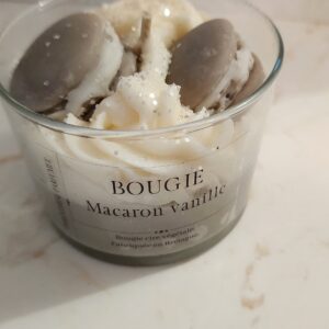 Bougie macaron vanille 35H