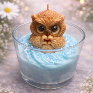 Bougie Hibou, parfum Baby love