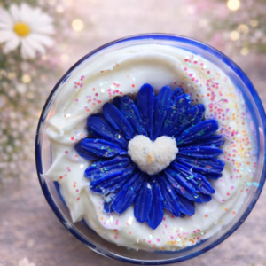 Bougie marguerite coeur, parfum attrape rêves