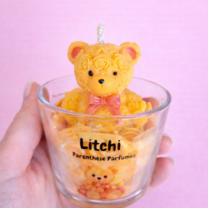 Bougie ourson Litchi