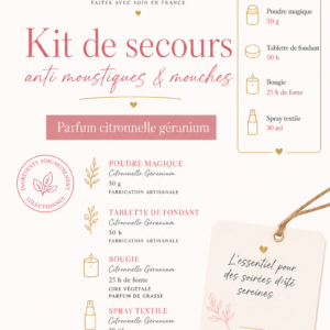 Kit de secours anti mouches et moustiques