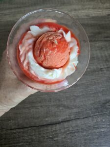 Bougie parfum Litchi coupe glacée