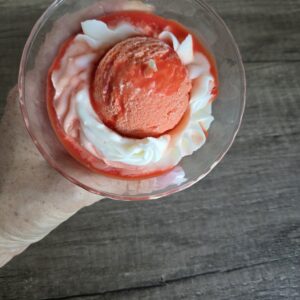 Bougie parfum Litchi coupe glacée