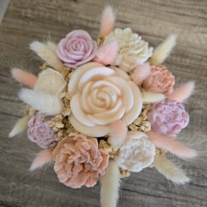 Bouquet éternel rose vanillée