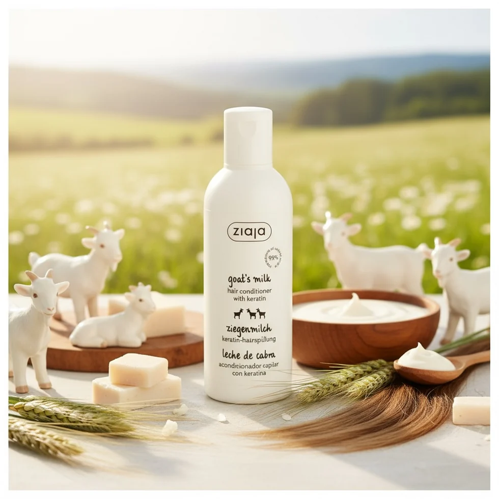 🐐✨ Après-Shampooing Réparateur Kératine & Lait de Chèvre Ziaja